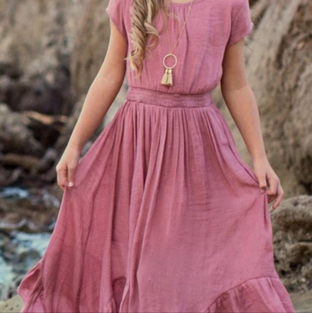 Joyfolie sz 8 briley dress dusty rose